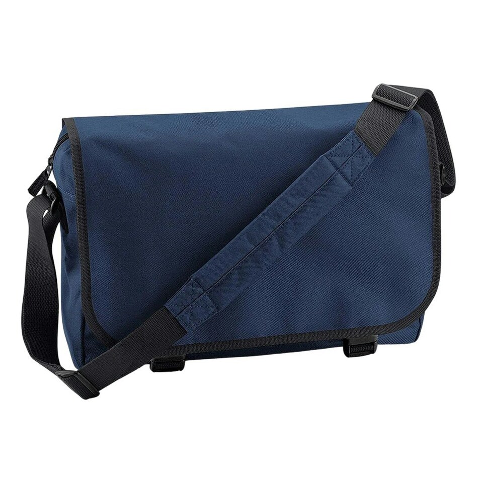 image 1 of Bagbase Contrast Detail Messenger Bag - French Navy - One Size Blue