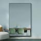 image 9 of The Artus - Black Aluminium Edged Wall Mirror 47" X 31" (120CM X 80CM) Black