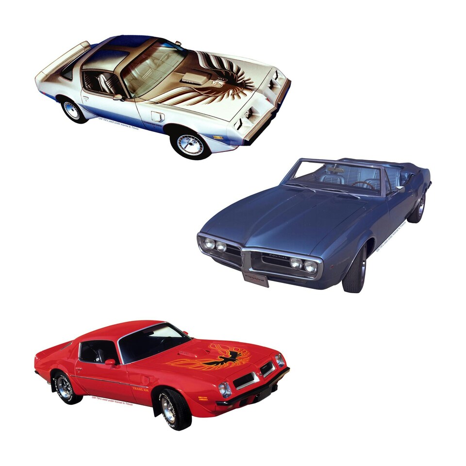 image 1 of Pontiac Firebird Deluxe Cars Stickers (Pack of 50) - Multicoloured - One Size