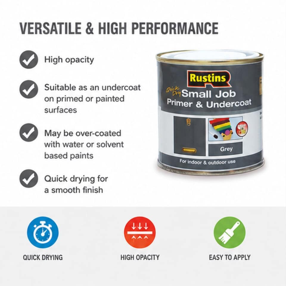 image 1 of Small Job Primer & Undercoat Grey 250Ml