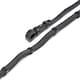 image 6 of Shires Aviemore Continental Rubber Grip Reins Black | Size: 48X5/8
Colour: Black/Orange
