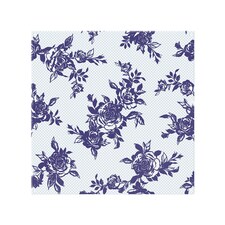 Roses Print On Polka Dots Splash Back | White
