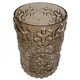 image 3 of 29cm Embossed Chestnut Glass Vase | Brown | 26