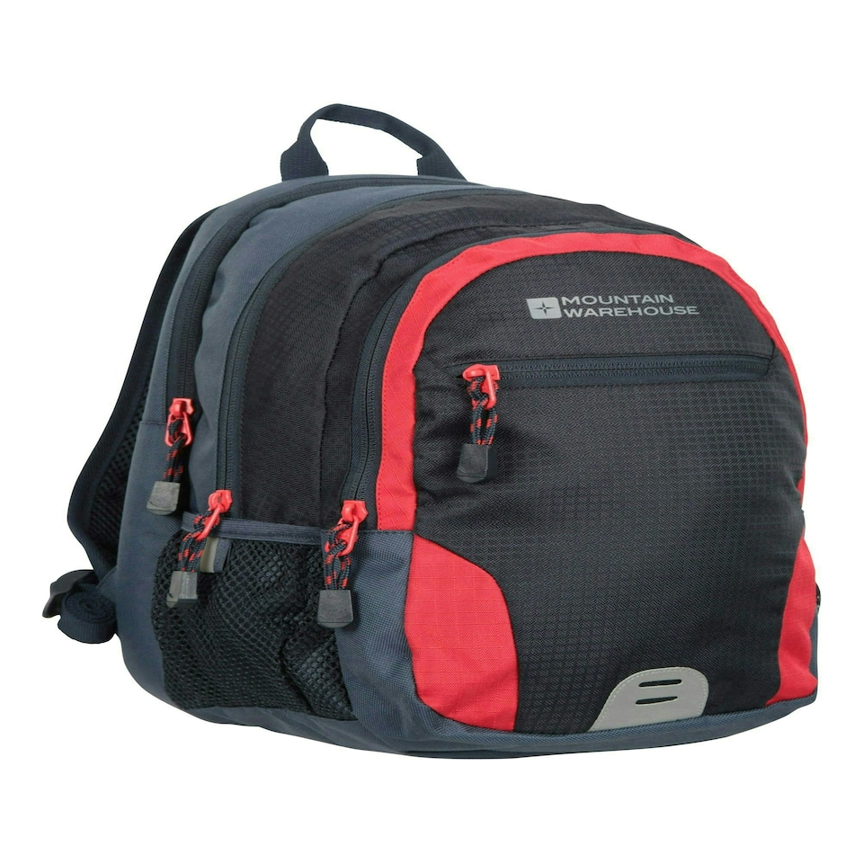image 1 of Mountain Warehouse Quest Backpack Reflective Compact Hiking Rucksack Bag - 12L Blue | Navy