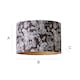 image 6 of ValueLights Ariella Black Animal Print with Gold Inner Lamp Shade Multi