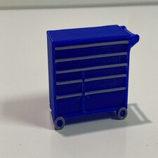 Slot Car Trackside Scenery Roller Tool Chest Large Blue 1:32 Scale WASP