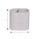 image 2 of Maison Soft White Shimmer Toothbrush Holder | White | White | 1
