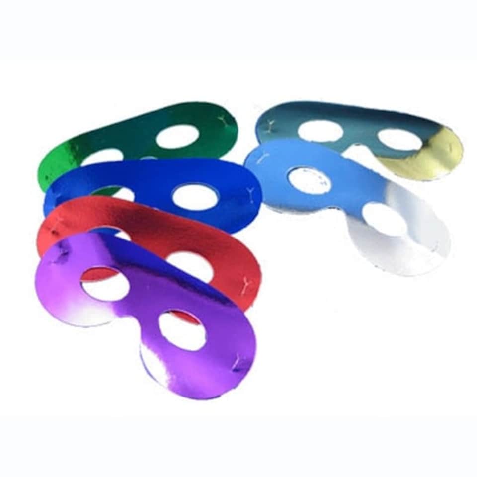 Assorted Foil Eye Masks - Pack of 8