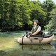 image 3 of COSTWAY Inflatable Fishing Float Tube Portable Adult Fishing Boat w/Pump