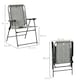 image 7 of Outsunny 2Pcs Outdoor Patio Folding Chairs, Portable Garden Loungers Grey