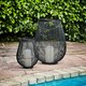 image 9 of Venere Lantern Black with Glass Insert Black