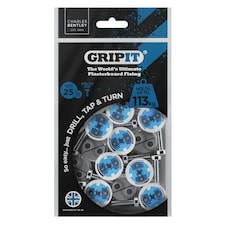 Gripit 25mm Plasterboard Fixing Stud Wall Anchor Max Load 113kg - Blue - 25 Pack