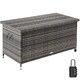 image 1 of Storage Box Kiruna - rattan garden furniture cushion storage 120 x 55 x 61.5 cm | Grey | grey | 121 x 56 x 60 cm | 1