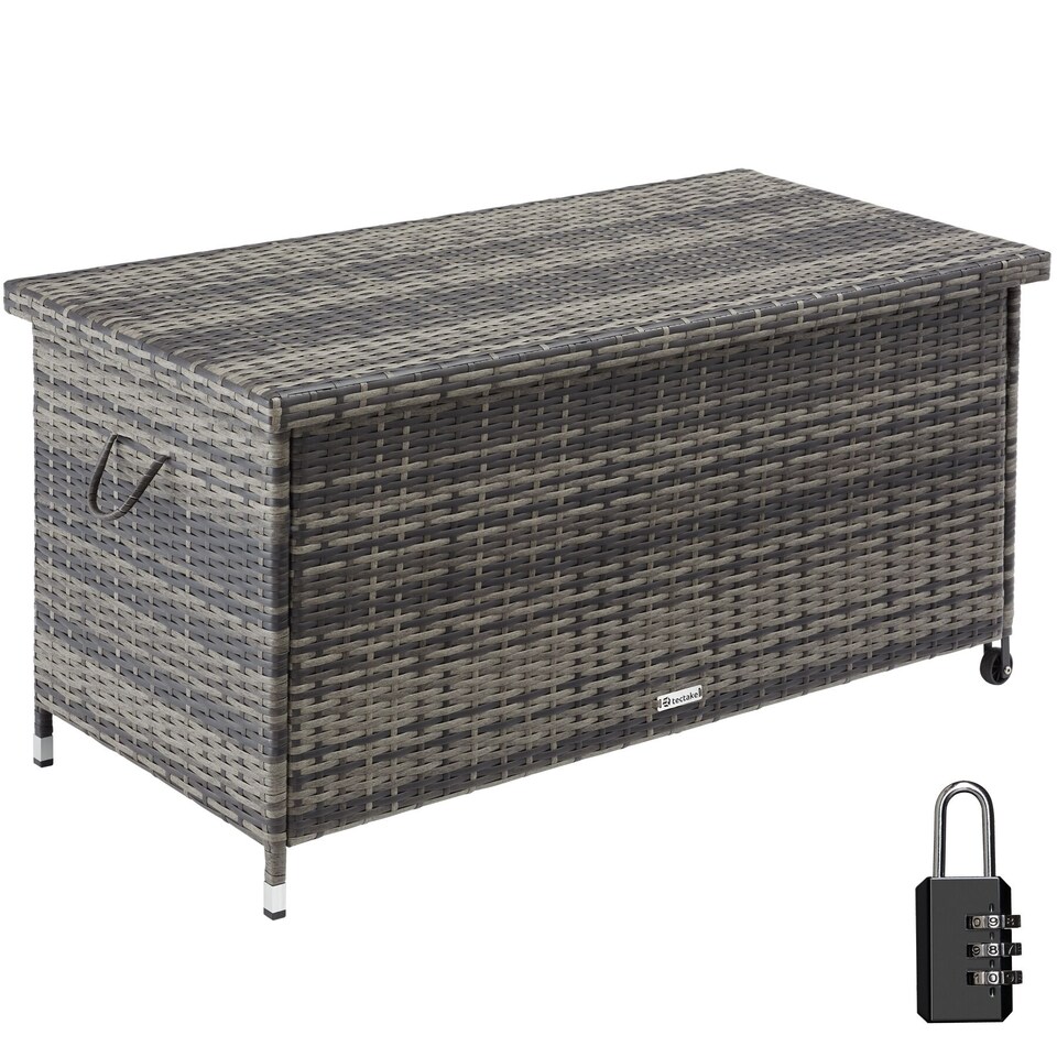 image 1 of Storage Box Kiruna - rattan garden furniture cushion storage 120 x 55 x 61.5 cm | Grey | grey | 121 x 56 x 60 cm | 1