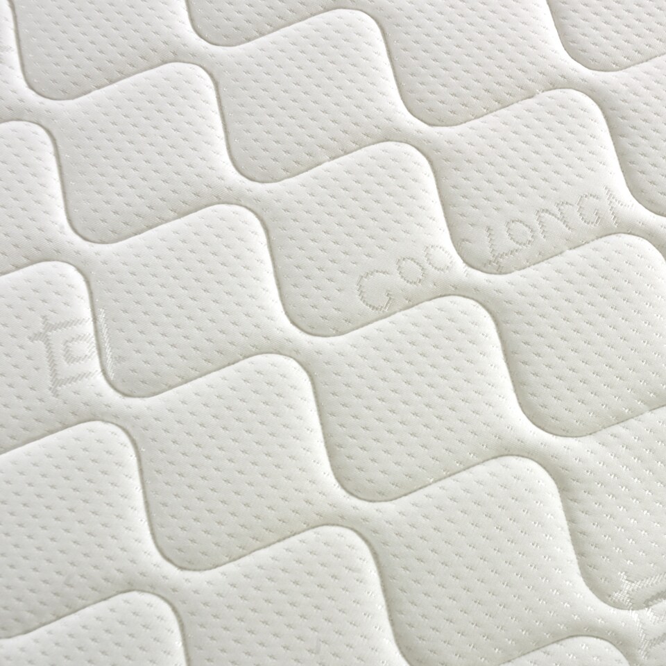 image 1 of 7-Inch Hybrid Sprung Mattress - Soft Firmness Deep Quilted Sleep Surface | Grey | Double