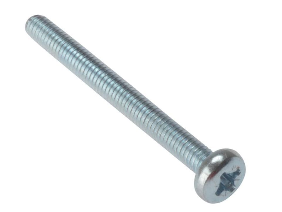 Forgefix Machine Screw Pozi Pan Head Zp M6 X 40Mm Bag 25