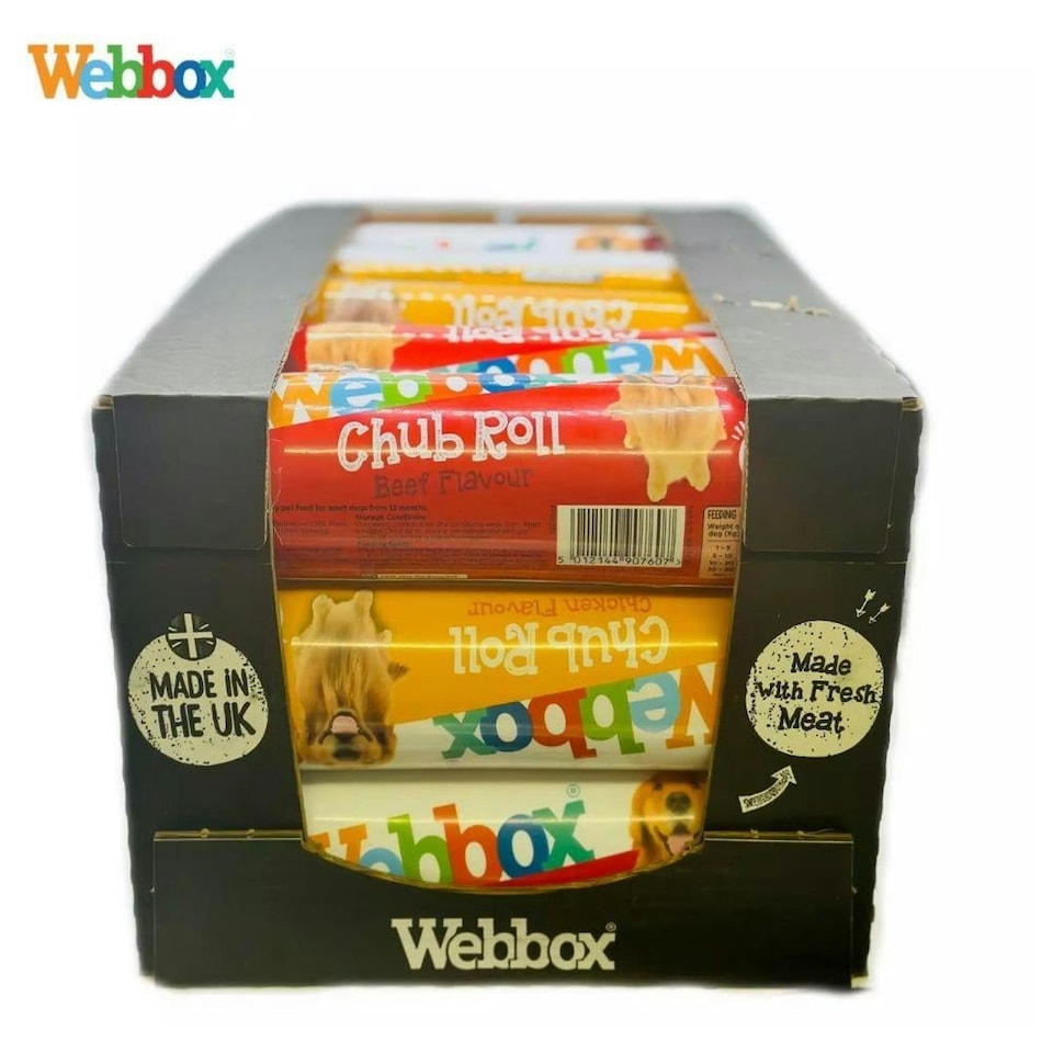 image 1 of Webbox Chub Roll Assorted Box Dog Food 10.8kg