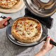 image 4 of Cooks Professional Electric Pizza Oven with Stone Base, Window, Paddles & Baking Sheet | Black
