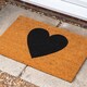 image 7 of Nicola Spring Coir Door Mat - 60 x 40cm - Black Heart