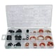 image 2 of 141pc Sealing Washer Assortment Set Rubber and Fibre Seal Plumbers Washers