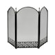 image 2 of JVL Steel Ashford Fire Companion Spark Guard - Black