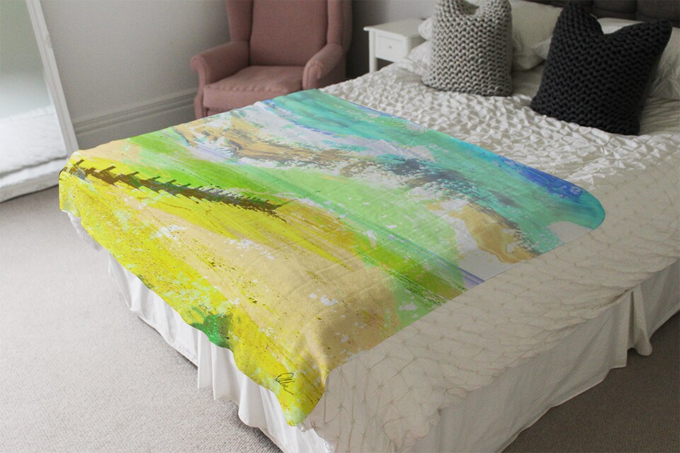 image 1 of Yellow Beach Blanket | Multi