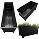image 2 of 4 Large Black Grosvenor Trough Planter For Home, Office, Balconies, Gardens, Greenhouses & Patios Black