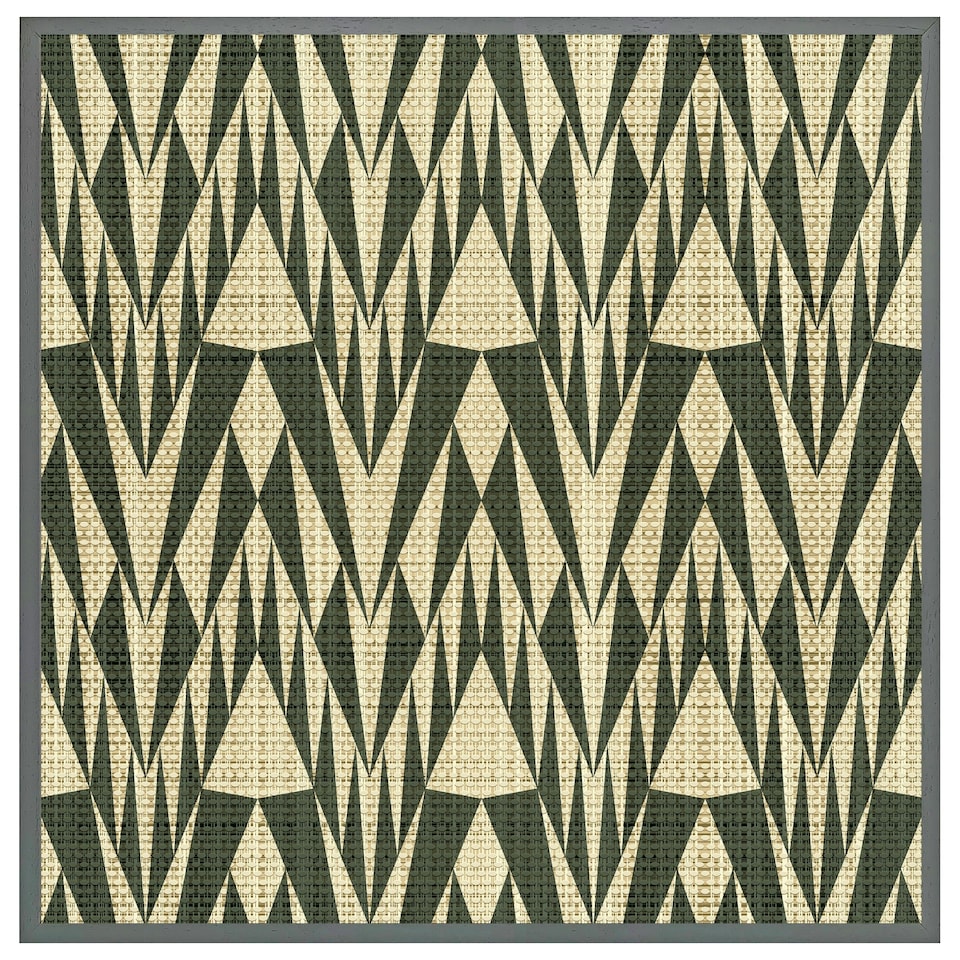 image 1 of Geo pattern (Picture Frame) Brown | Oak | S