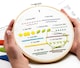 image 7 of Beginner Embroidery Kit (4 Pack) Learn 33 Stitches with Easy DIY Video Tutorials, Coloured Design Patterns, Thread Floss, Cross Stitch Hoop, Gift (AZD200)