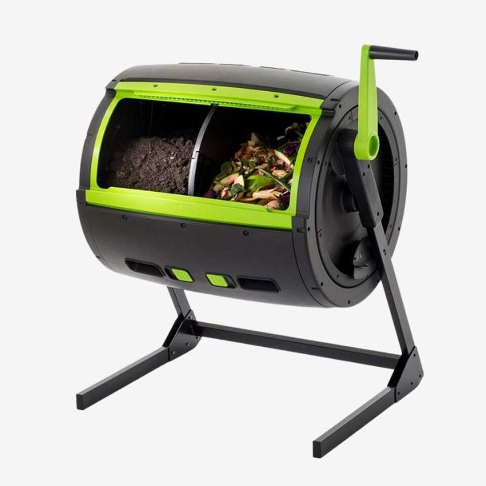 image 1 of Maze 245 Litre Compost Tumbler | Black | Green and black | One Size | 1