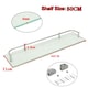 image 4 of Living and Home Bathroom Tempered Glass Shelf Wall Mounted - 50cm | Multi