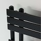image 4 of Derry Traditional - Black Thermostatic Radiator Valve & Installation Kit Corner 15mm