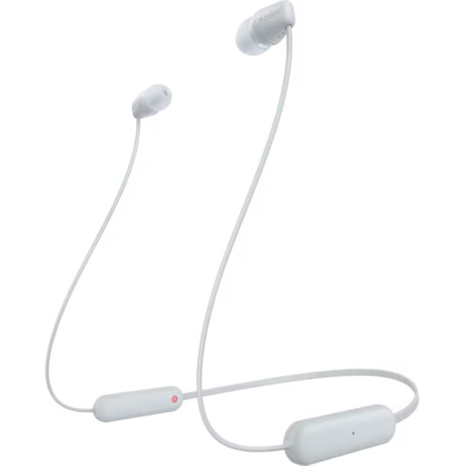 image 1 of Sony WI-C100 Wireless In-ear Headphones | White