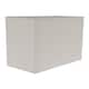 image 3 of Contemporary and Stylish Dove Grey Linen Fabric Rectangular Lamp Shade | Grey | Grey | 1