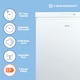 image 2 of Igenix IG100 Freestanding Chest Freezer, 99 L, White