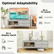 image 7 of COSTWAY TV Stand for 55 Inches 120cm Entertainment Center Grey
