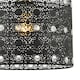 image 3 of Classic Matte Black Acrylic Gem Moroccan Style Chandelier Pendant Light Shade | Black | Black | 1
