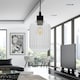 image 3 of Set of 2 Batley - Clear Ribbed Glass Easy Fit Pendant Shades | Clear | Small | 2