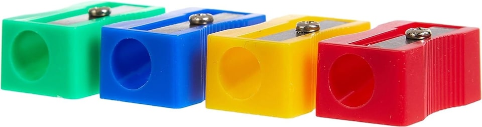 image 1 of Plastic Pencil Sharpeners Assorted (Pack of 100)