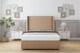 image 2 of Sloomy Devonshire Latte Dumfries Divan Bed Base No Drawers With 54 Inch Wingback Headboard | Brown | Latte | Small Double | 1
