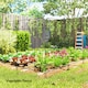 image 8 of Outsunny Decorative Garden Fencing 4PCs 43in x 11.5ft Metal Border Edging