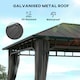 image 2 of Outsunny 3 x 4m Hardtop Gazebo with Galvanised Steel Roof and Sides