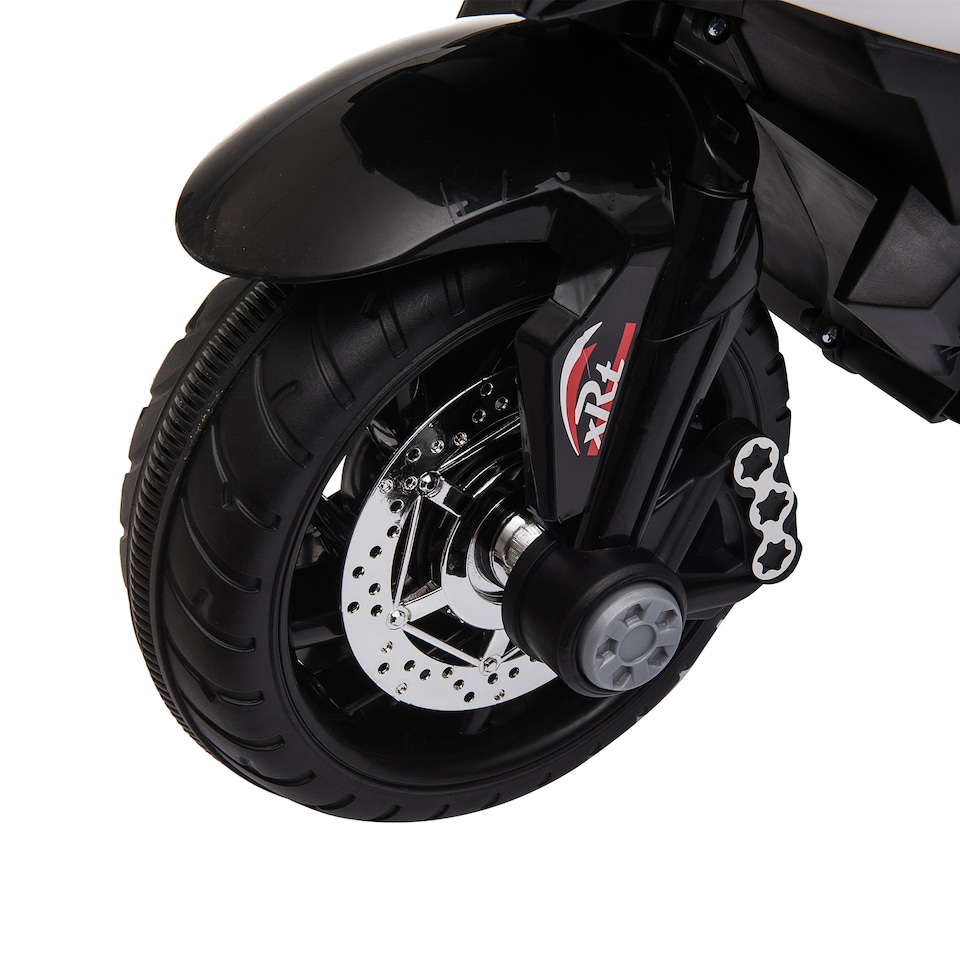 image 1 of HOMCOM Kids 6V Electric Ride On Motorcycle Electric Motorbike with Lights Music Horn 3 Wheel Outdoor Play Toy for 3-5 Years Black