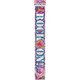 image 2 of Unique Party Rock On Foil Banner - Multicoloured - One Size