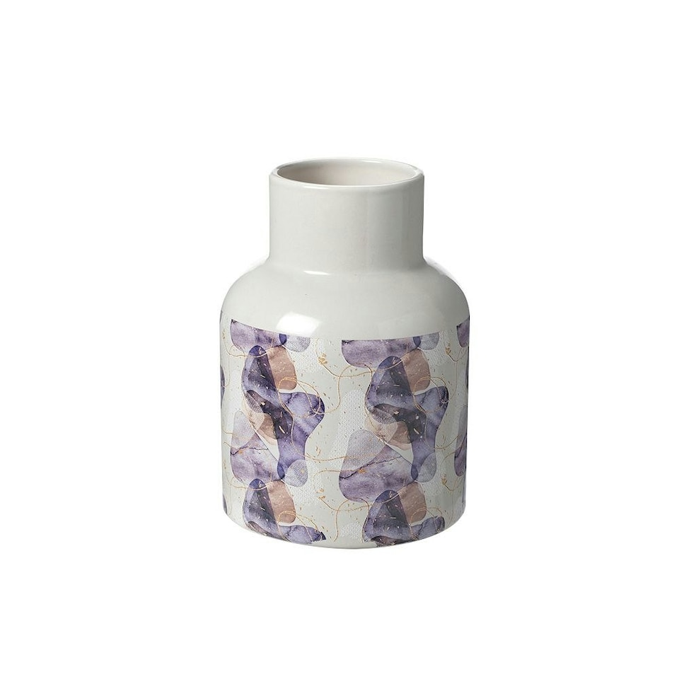 image 1 of Cove Pattern Ceramic Flower vase H20.5cm
