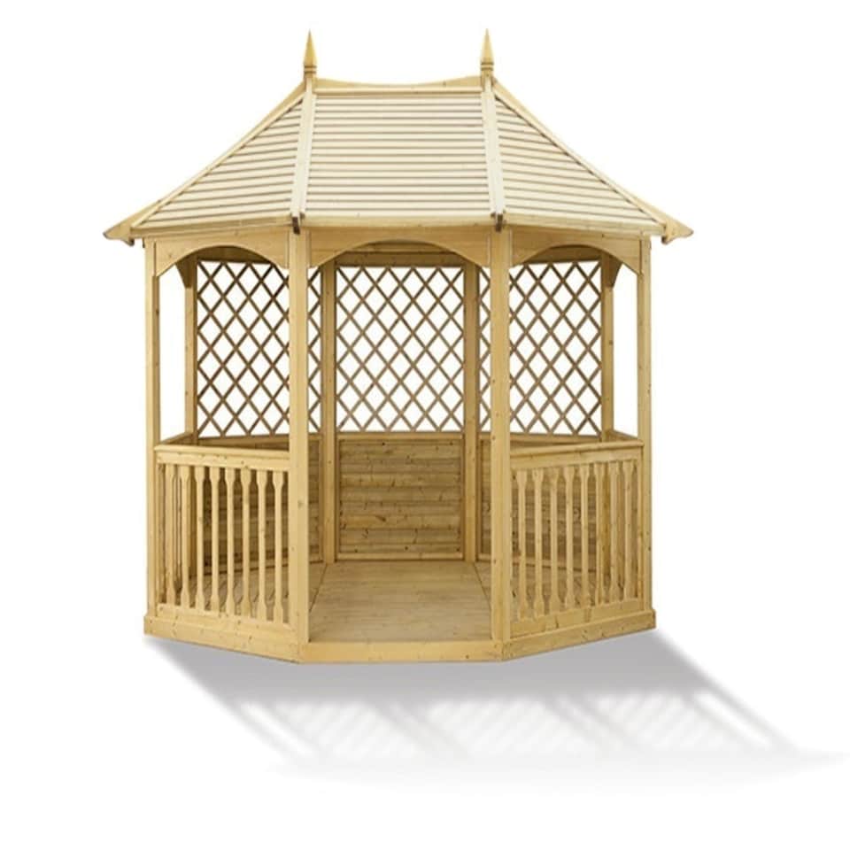 image 1 of Winchester Large Pavilion Gazebo - Pressure Treated Timber - L365 x W270 x H295 cm