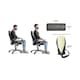 image 2 of F FLX Energising Excellence Lumbar Memory Foam Support Cushion Black Black | S
