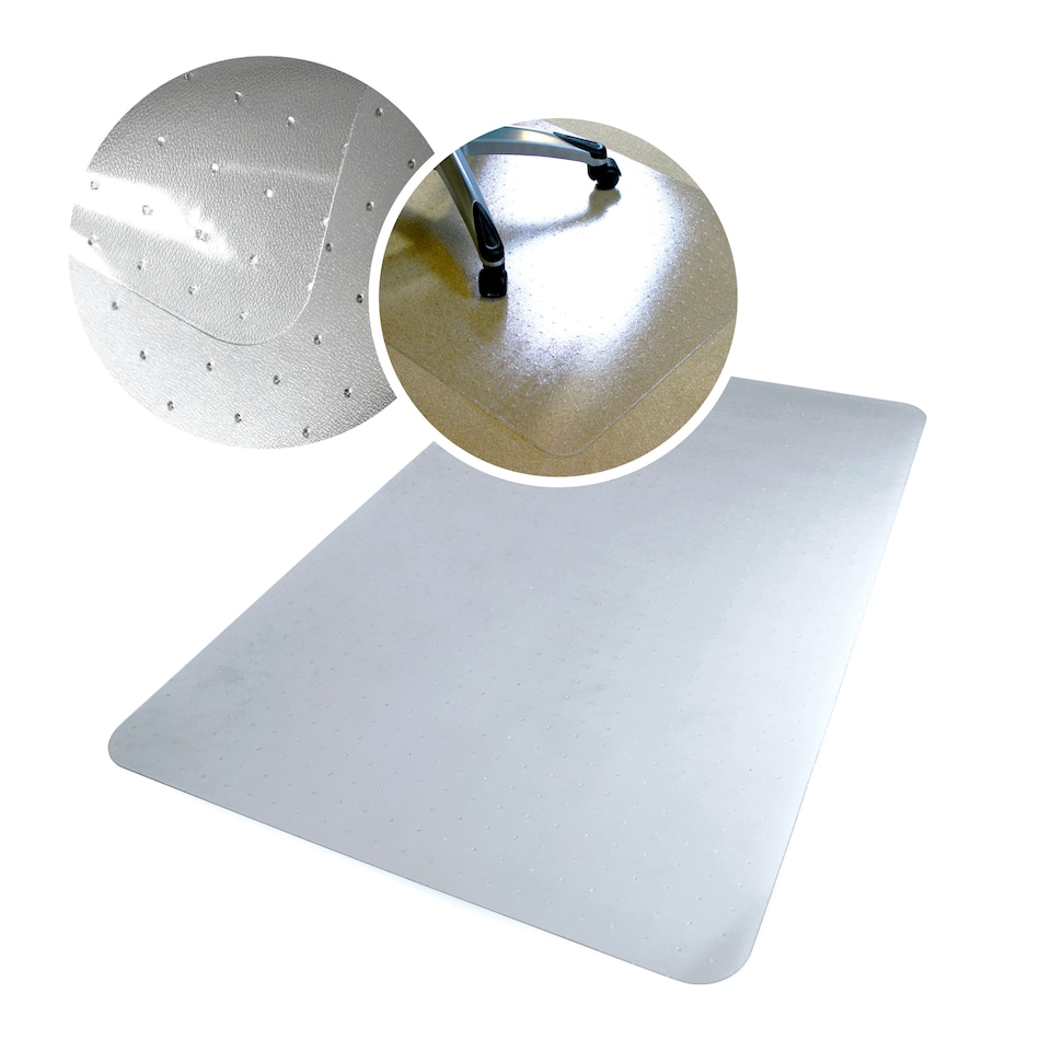 image 1 of Hometex Premium Polycarbonate Chair Mat for Standard Pile Carpets - 75 x 120cm. Rectangular