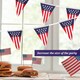 image 4 of USA Flag Triangle Party Bunting 10m with 20 Flags