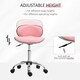 image 4 of HOMCOM Office Chair Beauty Salon Rolling Technician Stool Chair Grey